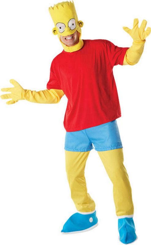 Image of Bart Deluxe - Adult Costume Size: 38-42