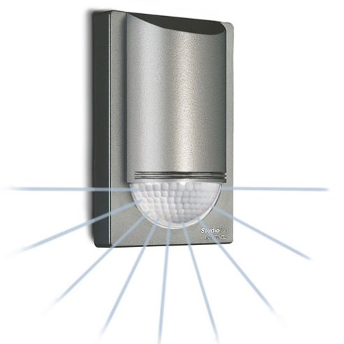 Image of Steinel Is2180-2 Wall Pir Sensor In Stainless Steel Colour