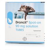 Droncit Spot On Wormer for Cats (4 pack)