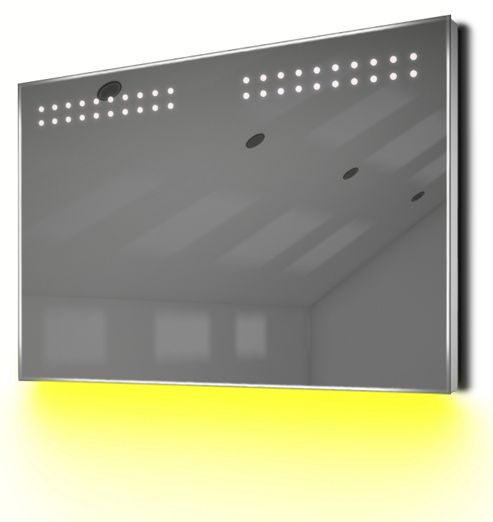Image of Ambient Shaver Led Bathroom Illuminated Mirror With Demister Pad & Sensor K14sy