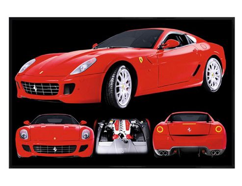 Image of Gloss Black Framed Ferrari 599 Gtb Fiorano Poster