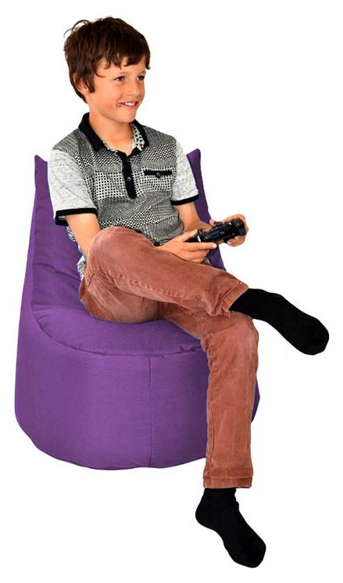 Image of Valufurniture Large Gamer Purple Bean Bag