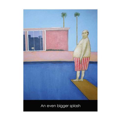 Image of Holy Mackerel An Even Bigger Splash Greetings Card