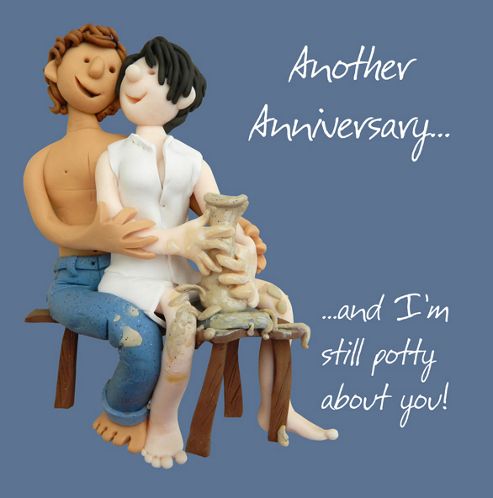 Image of Holy Mackerel Anniversary Still Potty Greetings Card