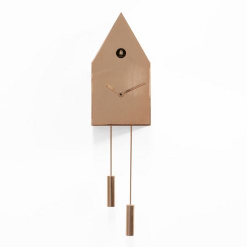 Image of Progetti 24k Cuckoo Wall Clock - Copper