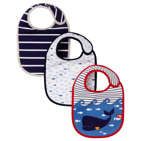 Image of Mothercare Whale Bay Bibs - 3 Pack