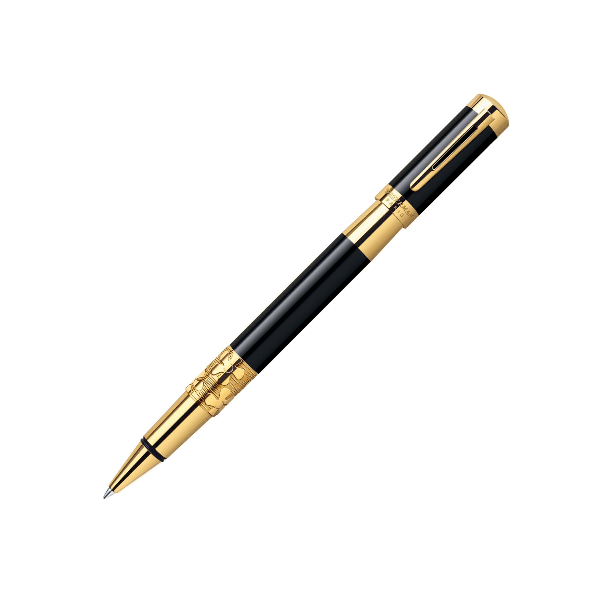 Waterman Elegance Black Lacquer and Gold Rollerball Pen at Tesco Direct