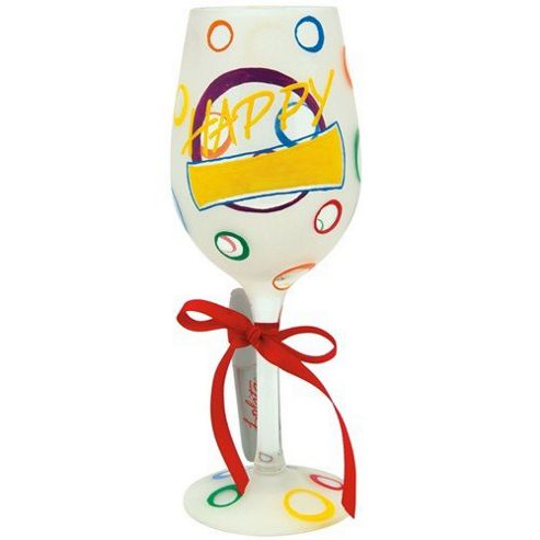 Image of Lolita Personalise It Wine Glass - Happy