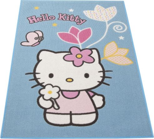Image of Hello Kitty Rug - Flowers