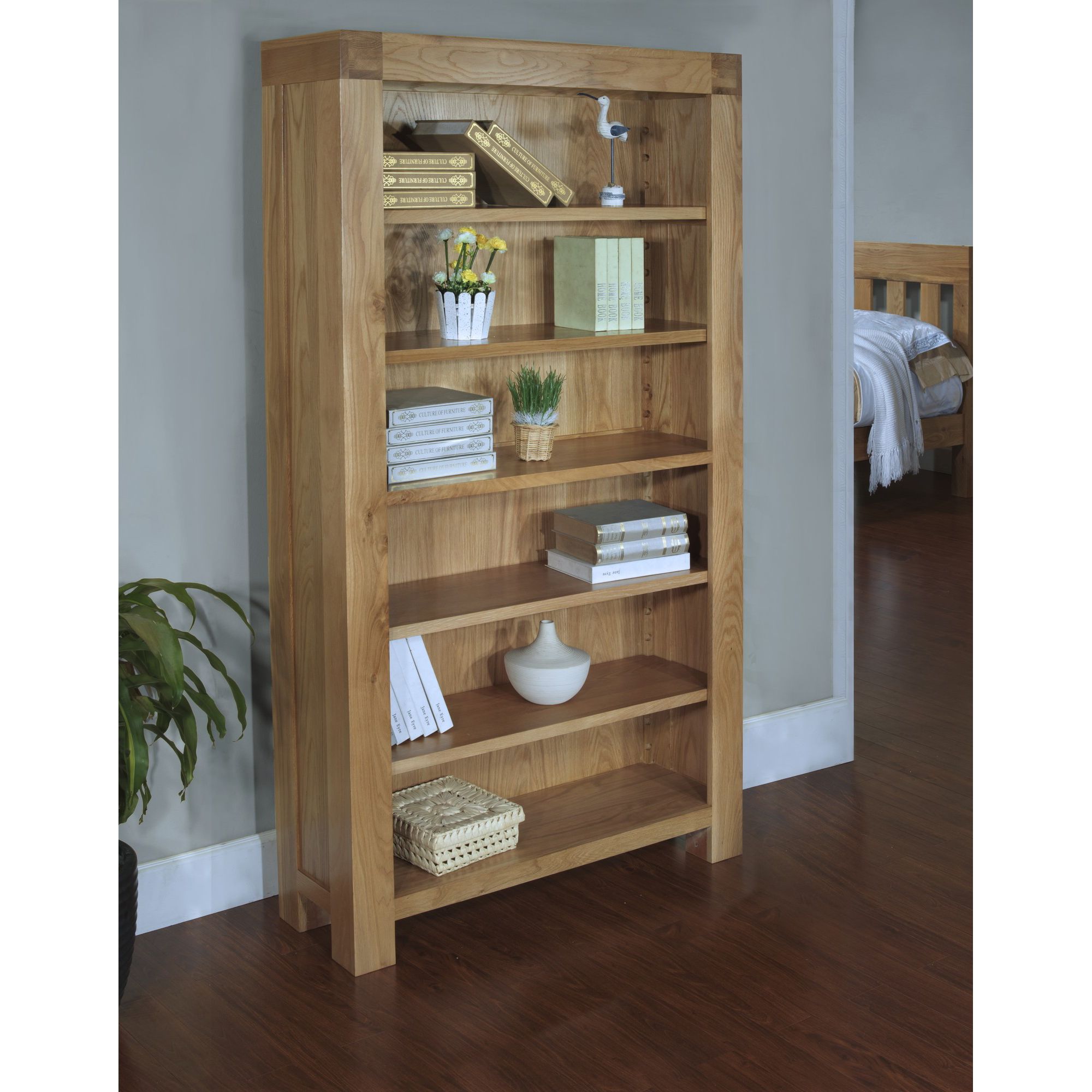 Hawkshead Rustic Oak Blonde Bookcase at Tesco Direct