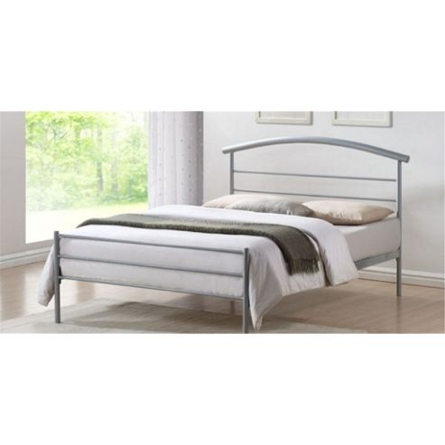 Image of Silver Metal Bed Frame - Single 3ft