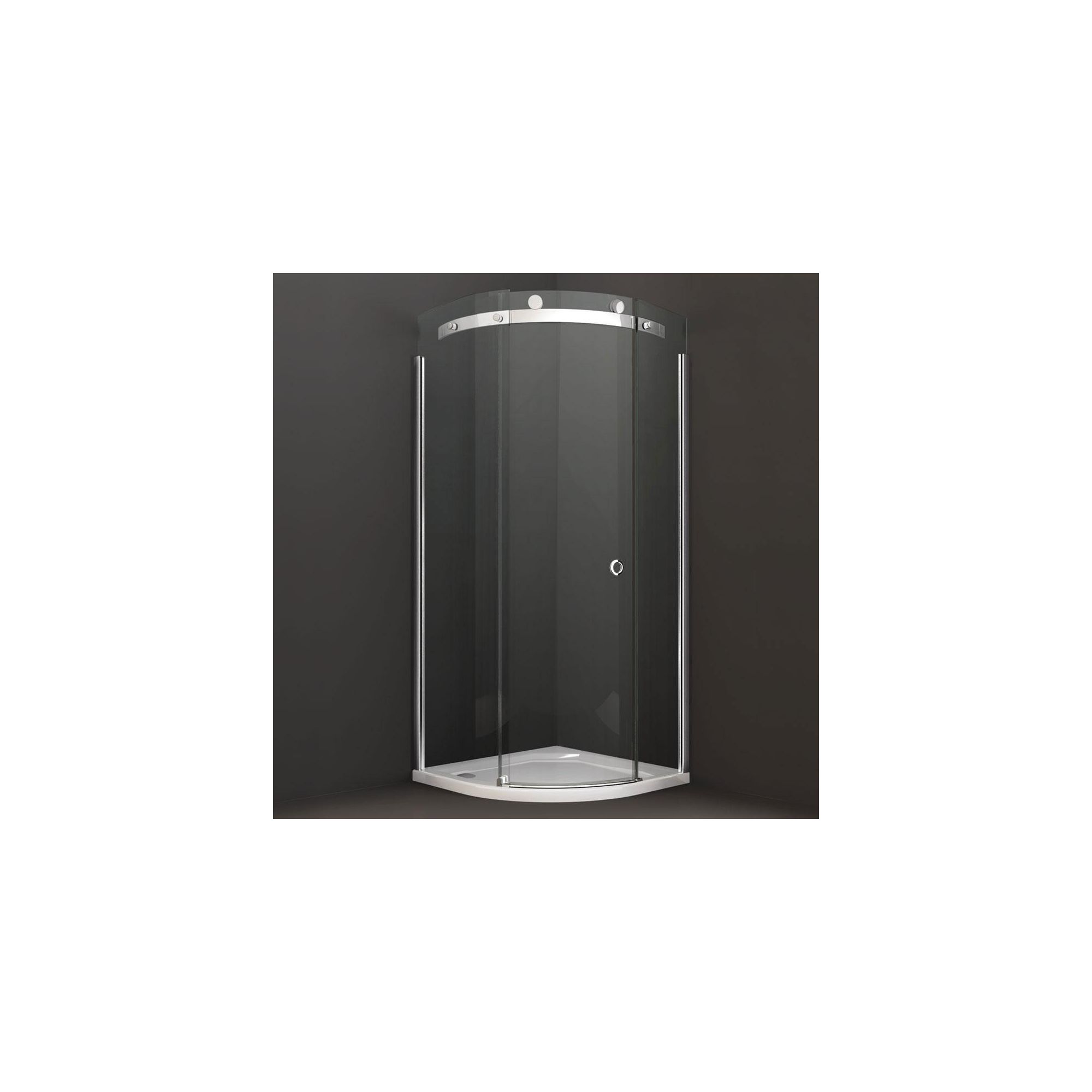 Merlyn Series 10 Quadrant Shower Door, 800mm x 800mm, 10mm Clear Glass, Left Handed at Tesco Direct