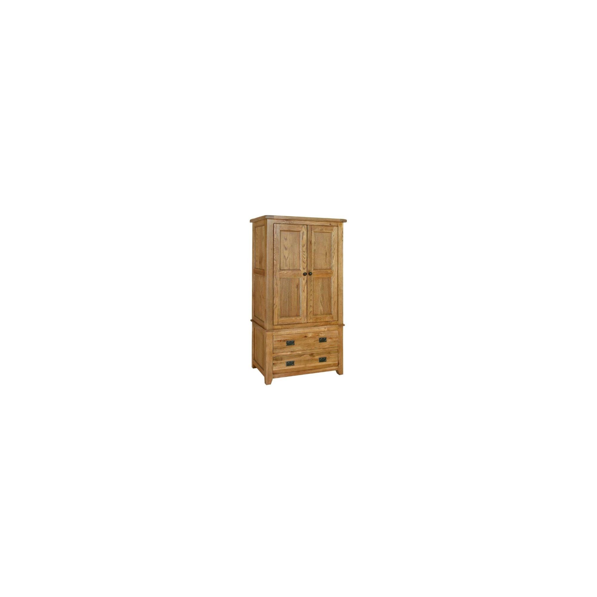 Kelburn Furniture Bordeaux Gents Wardrobe in Medium Oak Stain and Satin Lacquer at Tesco Direct