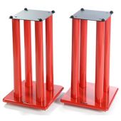 Atacama Speaker Stands in Red - Height 600mm