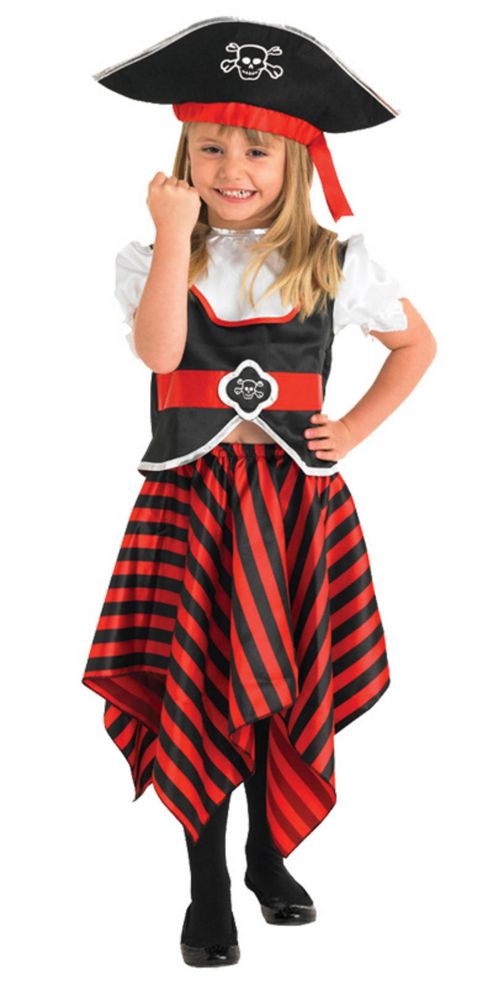 Image of Rubies Fancy Dress - Girl Pirate - Girls Large 7-8 Years
