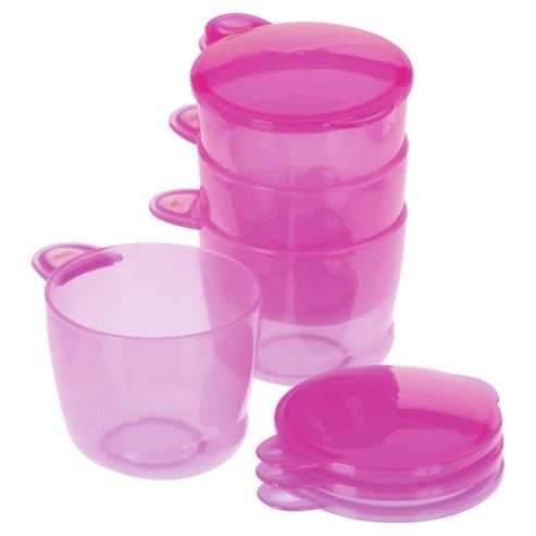 Image of Vital Baby Food Pots - Pink - 4 Pack