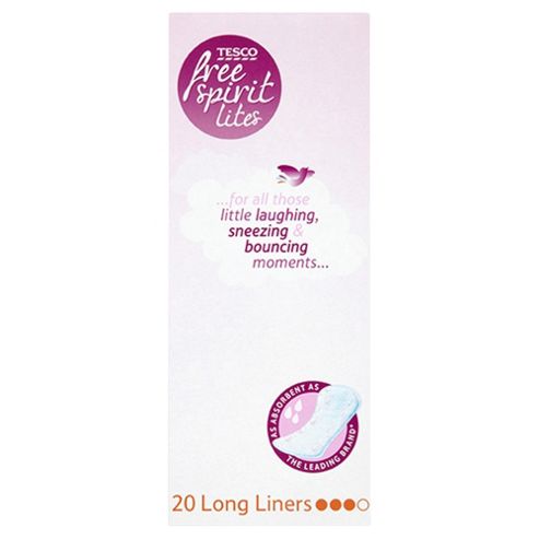 Image of Tesco Incontinence Lights Long Liners - 20 Pack