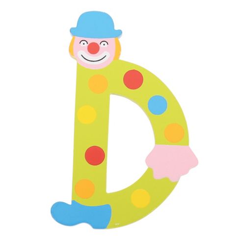 Image of Tatiri Ta404 Crazy Clown Wooden Letter D
