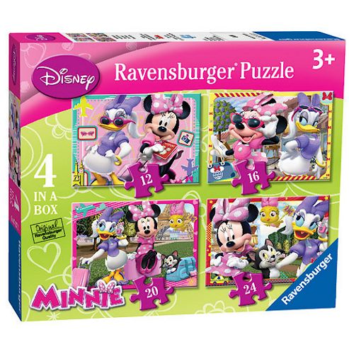 Image of Ravensburger Disney Minnie Mouse 4 In A Box Puzzle