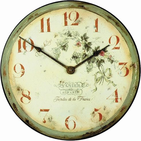 Image of Roger Lascelles Clocks French Vineyard Wine Wall Clock