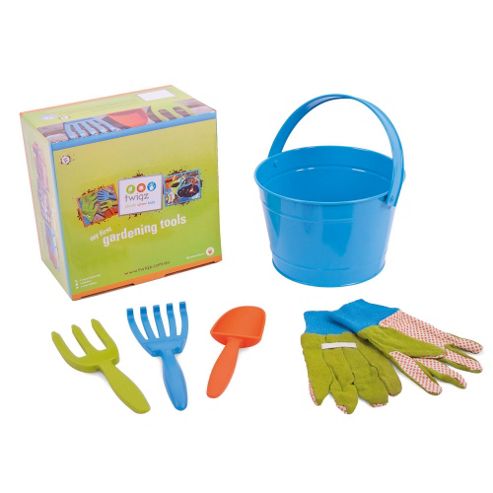 Image of Twigz Childrens Gardening Tools 0832 My First Gardening Tools (blue Bucket)