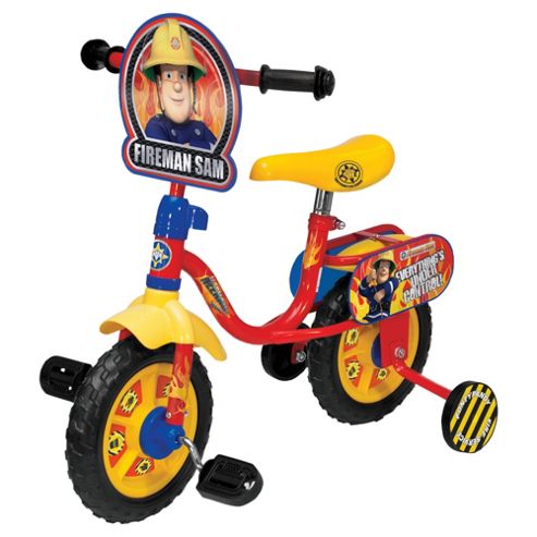 Image of Fireman Sam 10" Kids' Bike With Stabilisers