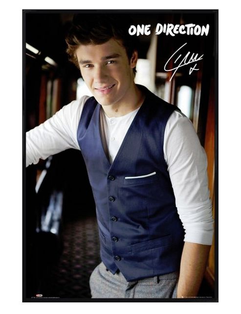 Image of Gloss Black Framed One Direction Liam Payne Poster