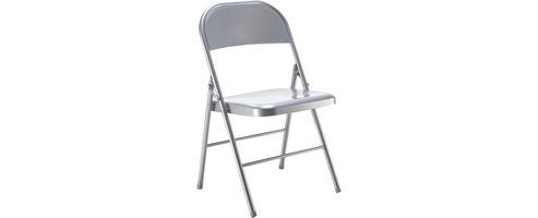 Image of Jemini Metal Folding Chair Silver Kf73589