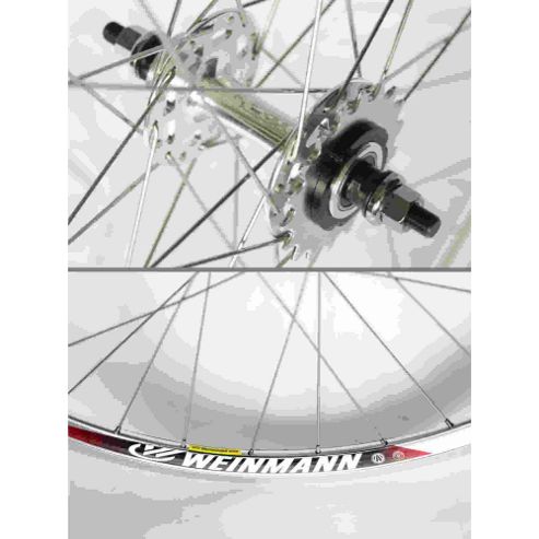 Image of Momentum Solo 700c Wheel: Silver Rear