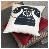 F&F Home Telephone Print Cushion