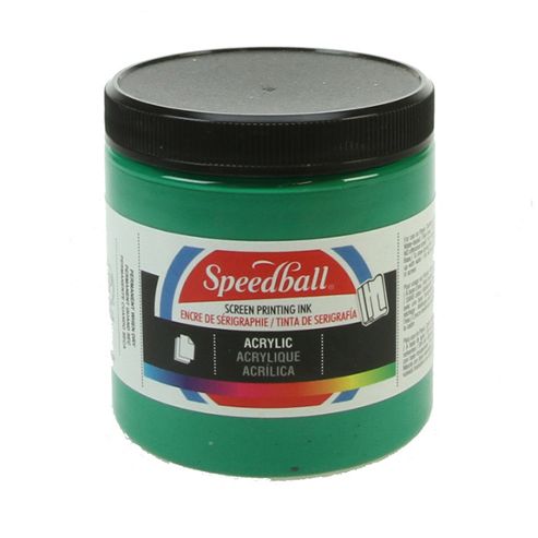 Image of Speedball Acrylic Screen Printing Ink - Emerald Green 236ml
