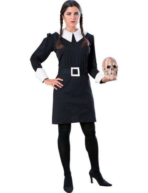 Image of Adult Wednesday Addams Costume Dress 12 To 14