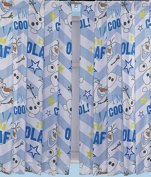 Image of Pre-order Disney Frozen Curtains 54s - Olaf - Multi