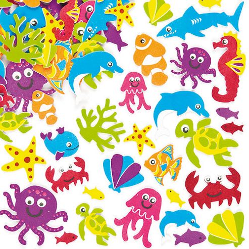 Image of Super Sealife Foam Stickers (pack Of 108)