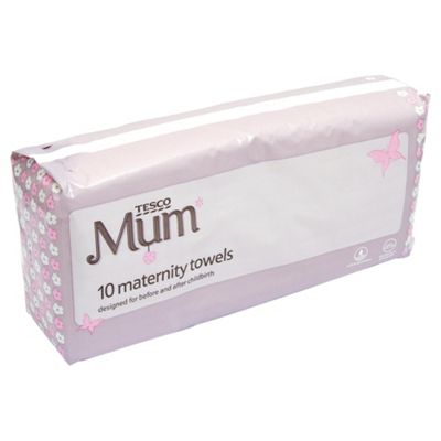 Tesco 10 Maternity Towels