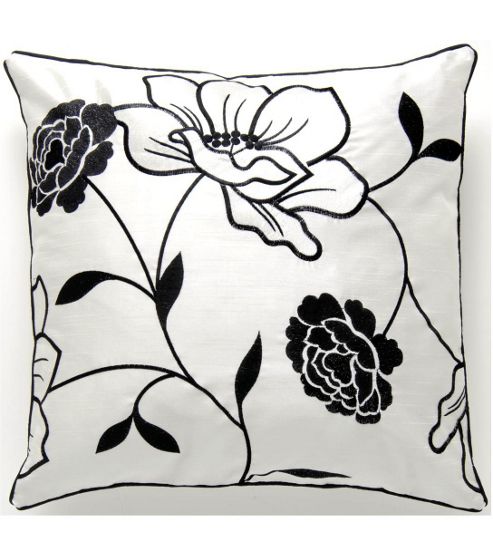 Image of Catherine Lansfield Designer Chloe Cushion Cover - Black