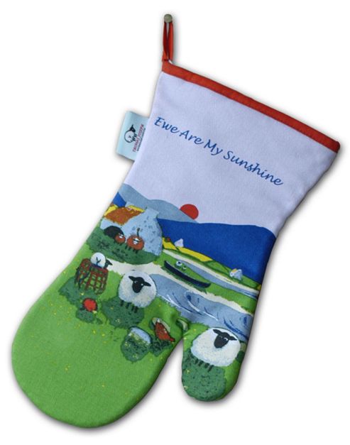 Image of Thomas Joseph Oven Mitt, Ewe Are My Sunshine Sheep Design