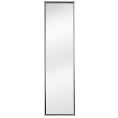 Image of Look - Modern Over Door Hanging Mirror - Silver