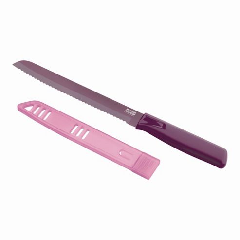 Image of Kuhn Rikon Colori 18.5cm Bread Knife - Purple