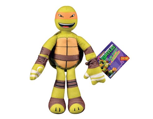 Image of Teenage Mutant Ninja Turtles Sling Shouts 9" Plush Michelangelo Orange
