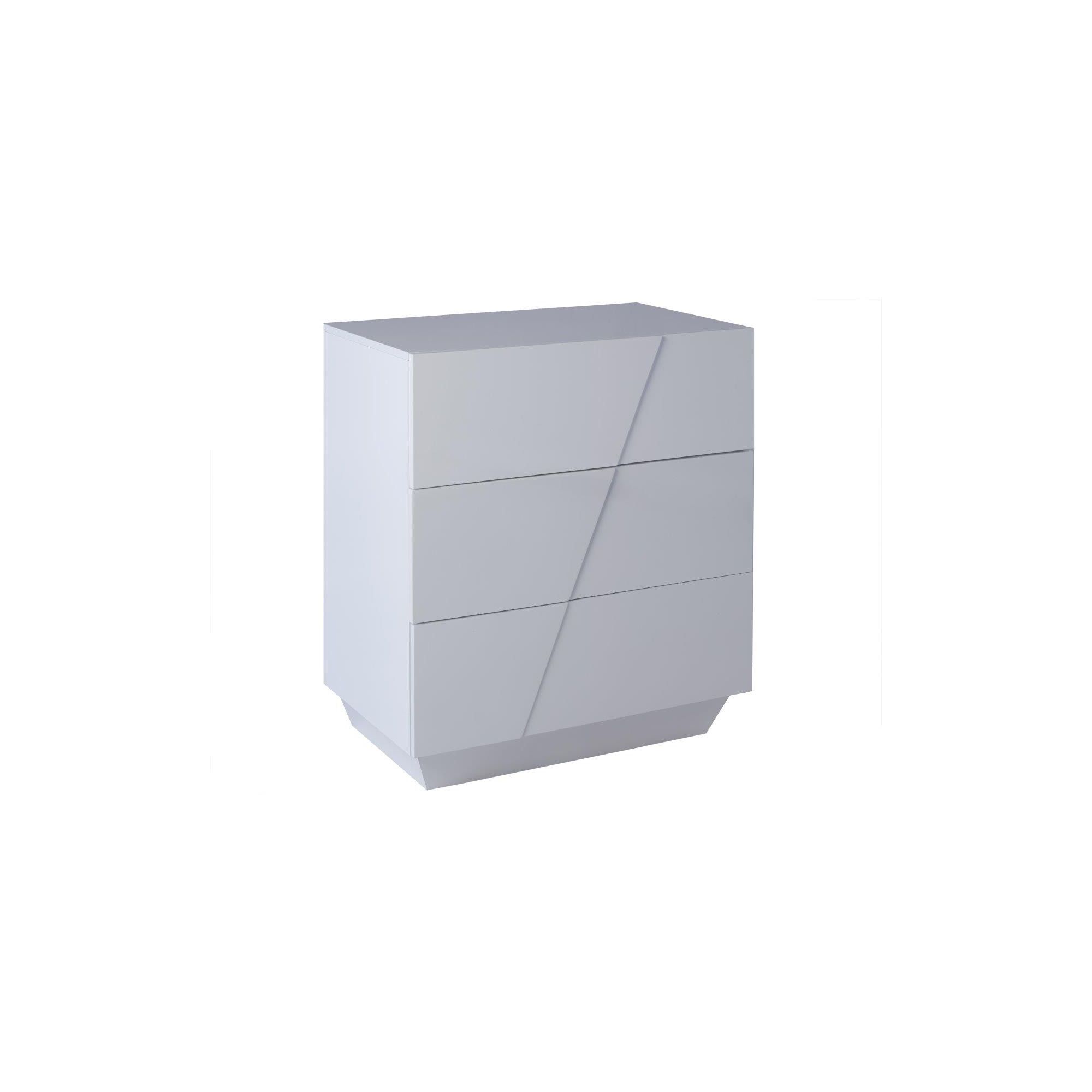 Gillmore Space Glacier Chest of Drawer - White at Tesco Direct