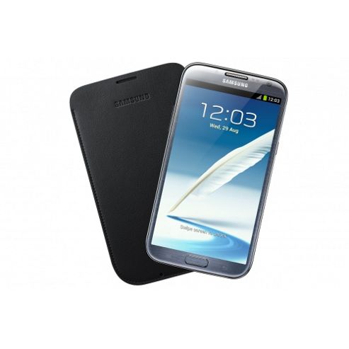 Image of Galaxy Note 2 Leather Pouch Case Blue