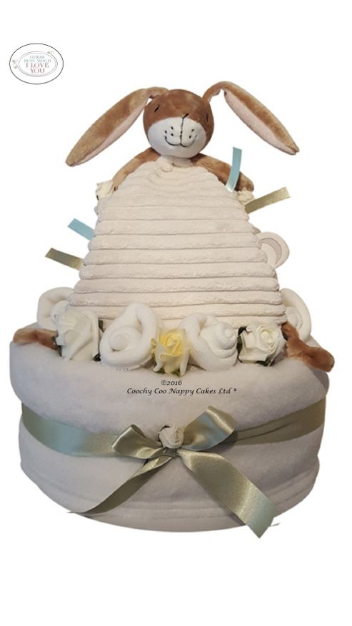 Image of Guess How Much I Love You Nappy Cake Baby Gift