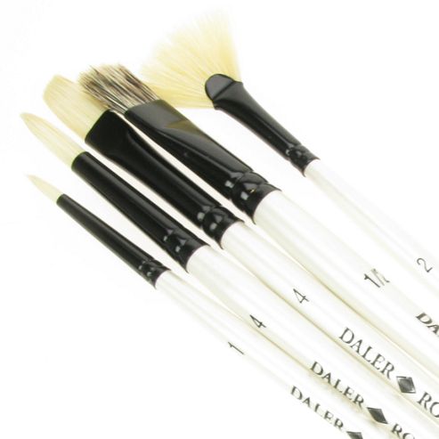 Image of Daler Simply All Purpose Brush Set - Blue Wallet 30