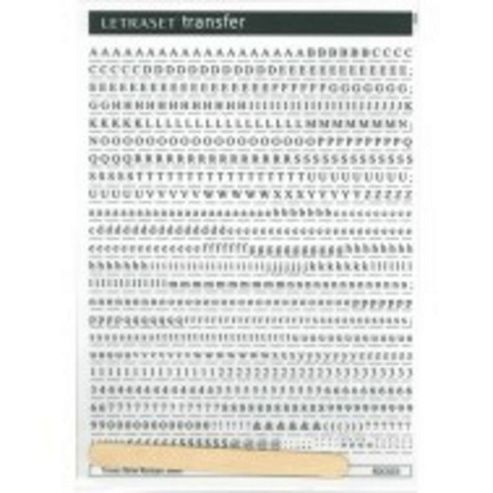 Image of Rubdown Lettering A5 - Times Nr - 3mm - Black