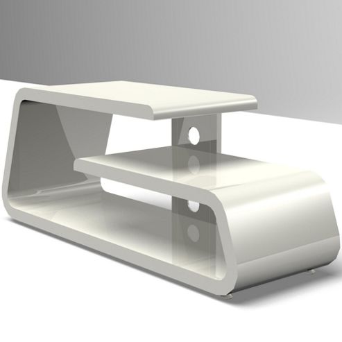Image of Gecko Gamma Tv Stand In Gloss White For 32 Inch -50 Inch Tvs