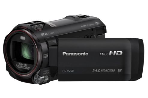 Image of Panasonic Hc-v750 Camcorder Black Fhd 12.76mp 20xzoom 3.0lcd Wifi Sd/sdhc/sdxc