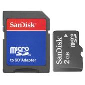 SanDisk 2GB MicroSD with Adaptor