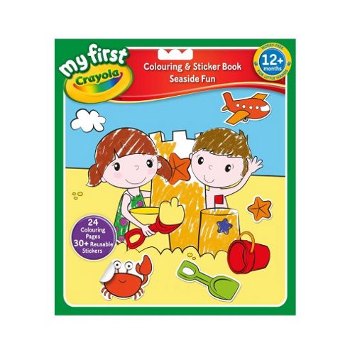 Image of Crayola Seaside Fun Sticker And Colour Book