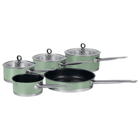Image of Morphy Richards Accents 5 Piece Pan Set, Sage Green